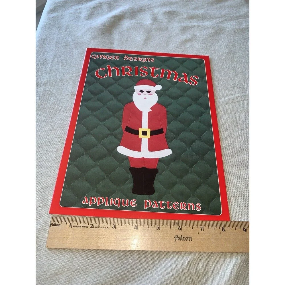 CHRISTMAS GINGER DESIGNS Applique Patterns EUC
